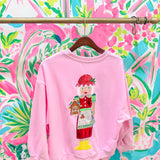 Light Pink Mrs. Clause SweatshirtQueen of SparklesThe Printed Peach Savannah
