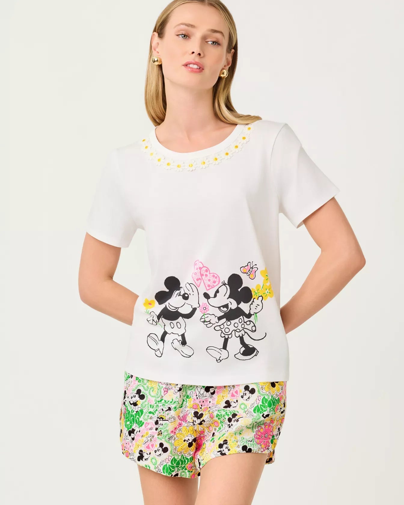 Lilly Hearts Disney Clairmont Trimmed Knit TopWomen - Tops - Tunics & ShirtsLILLY PULITZERThe Printed Peach Savannah