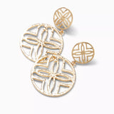 Lilly Logo Statement EarringsHeartland Retail ItemsLILLY PULITZERThe Printed Peach Savannah