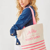 Lilly Pulitzer x Saint James Striped Tote Bag | Recycled CottonAccessories - Bags - TotesLILLY PULITZERThe Printed Peach Savannah