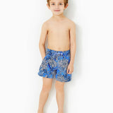 Lilly Pulitzer x Southern Tide Boys Junior Printed Swim Trunk - XS - South CarolinaSwimLILLY PULITZERThe Printed Peach Savannah