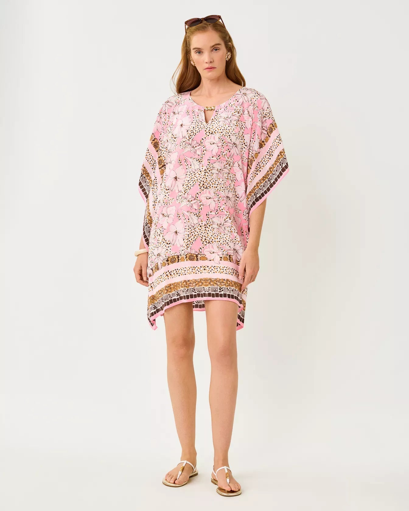 Lindamarie Silk CaftanWomen - Dresses - Straight DressesLILLY PULITZERThe Printed Peach Savannah