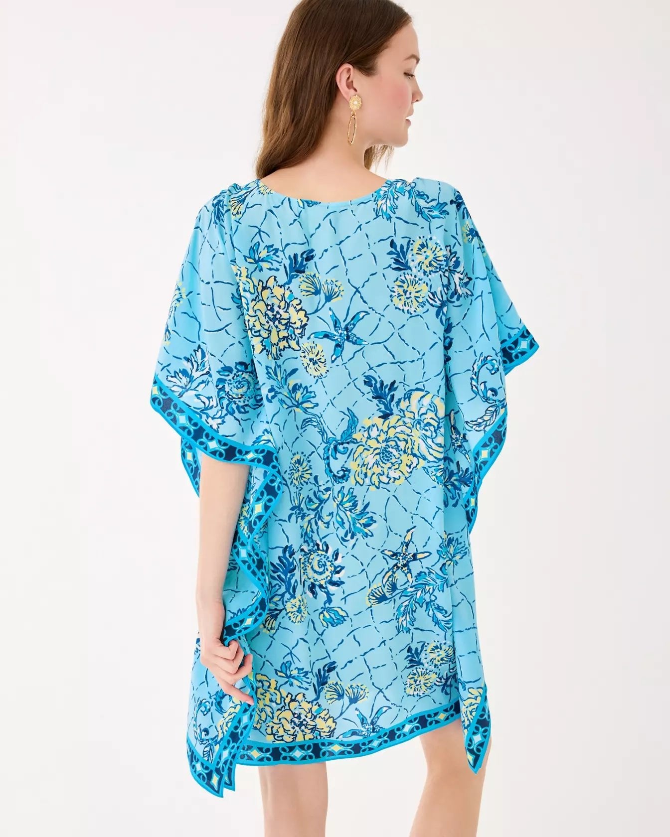 Lindamarie Silk CaftanWomen - Dresses - Straight DressesLILLY PULITZERThe Printed Peach Savannah