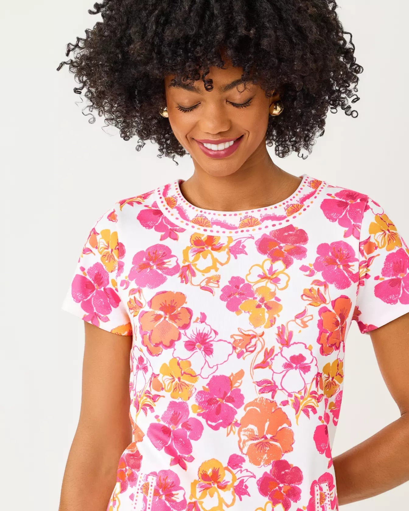 Linnea Shift DressWomen - Dresses - A-Line/Easy DressesLILLY PULITZERThe Printed Peach Savannah