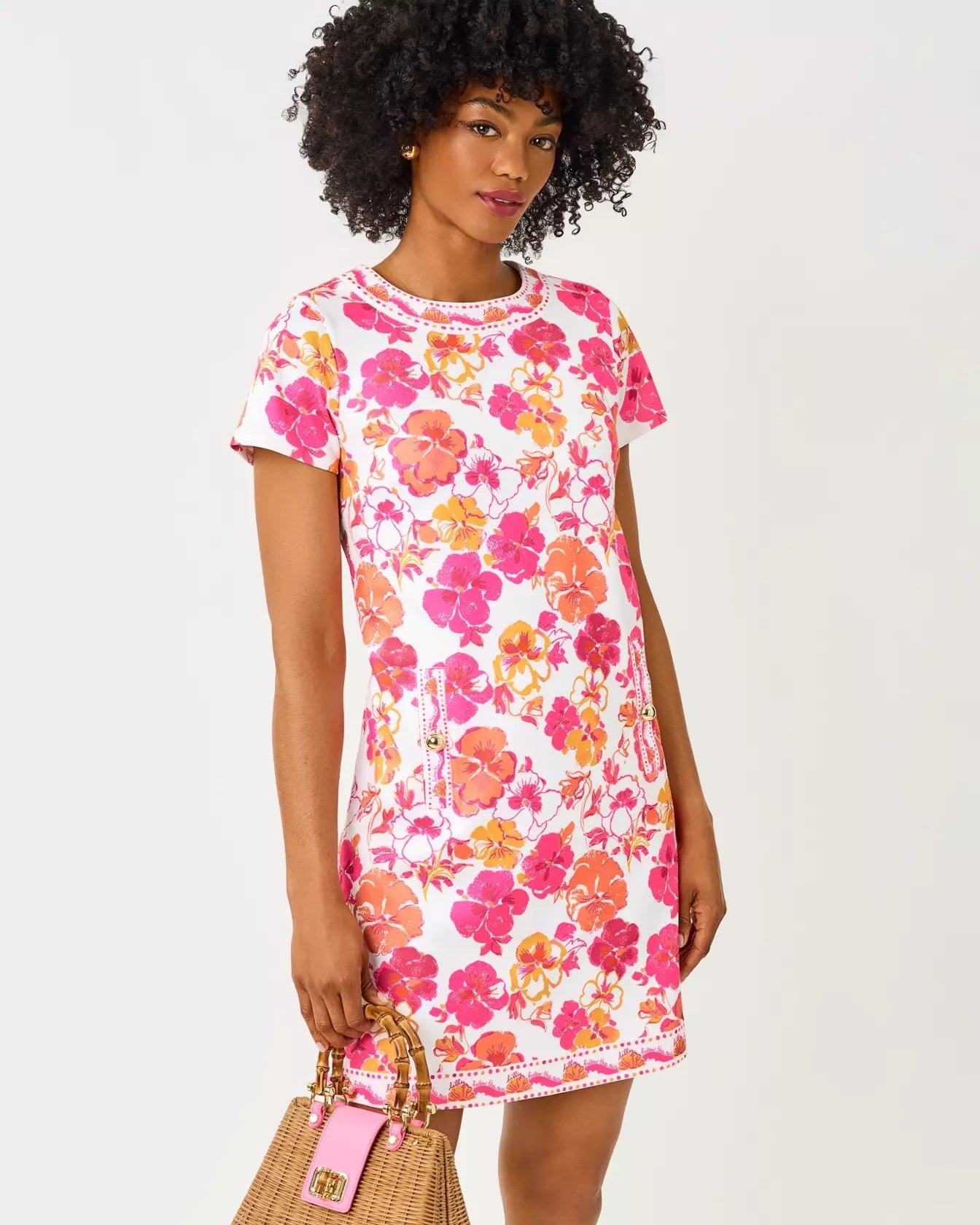 Linnea Shift DressWomen - Dresses - A-Line/Easy DressesLILLY PULITZERThe Printed Peach Savannah