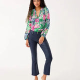 Liza Coated Crop Flare PantWomen - Bottoms - PantsLILLY PULITZERThe Printed Peach Savannah