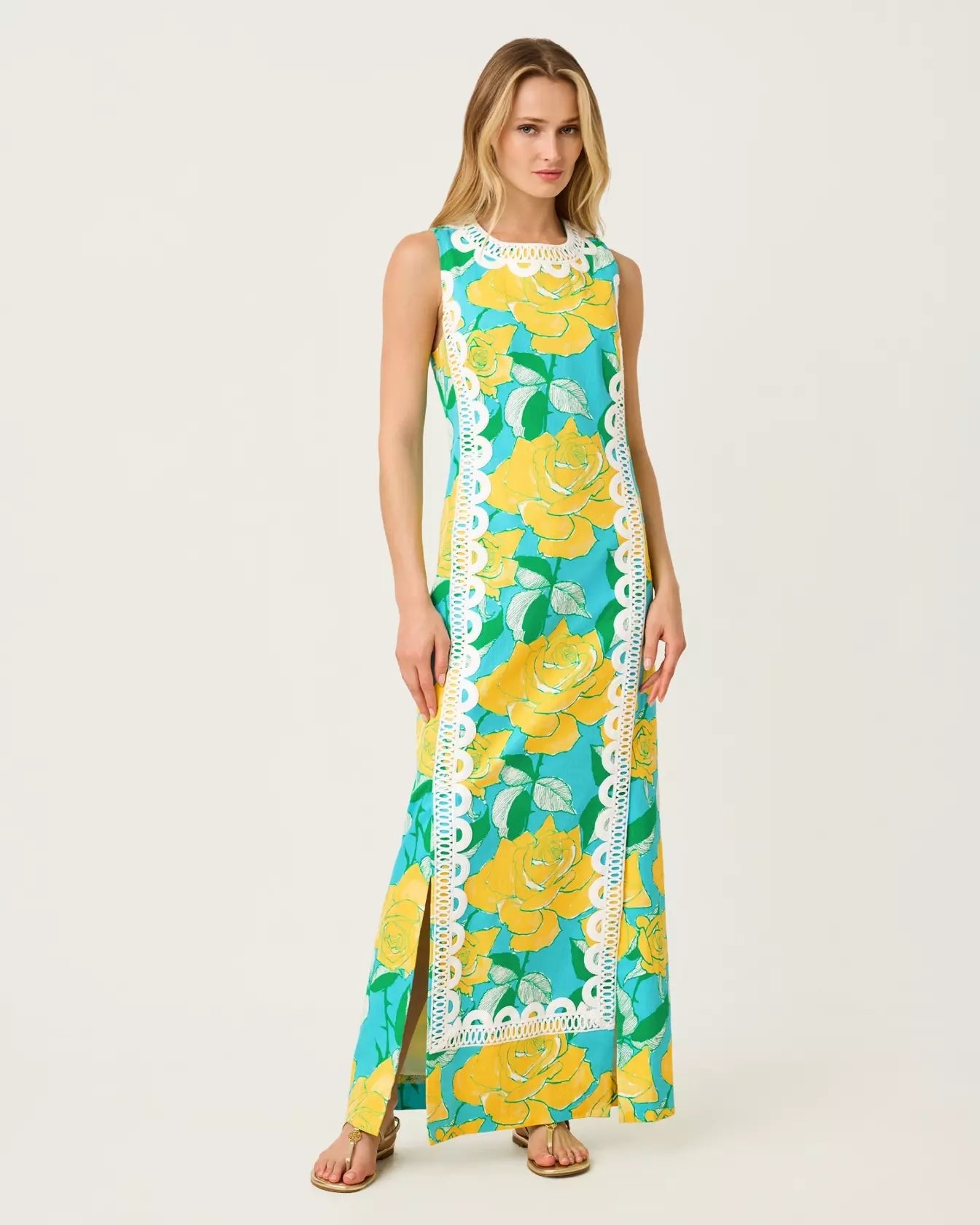 Lotta Stretch Maxi Shift DressLILLY PULITZERThe Printed Peach Savannah