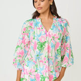 Lourdes 3/4 Sleeve Cotton TopWomen - Tops - BlousesLILLY PULITZERThe Printed Peach Savannah