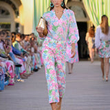 Lourdes 3/4 Sleeve Cotton TopWomen - Tops - BlousesLILLY PULITZERThe Printed Peach Savannah