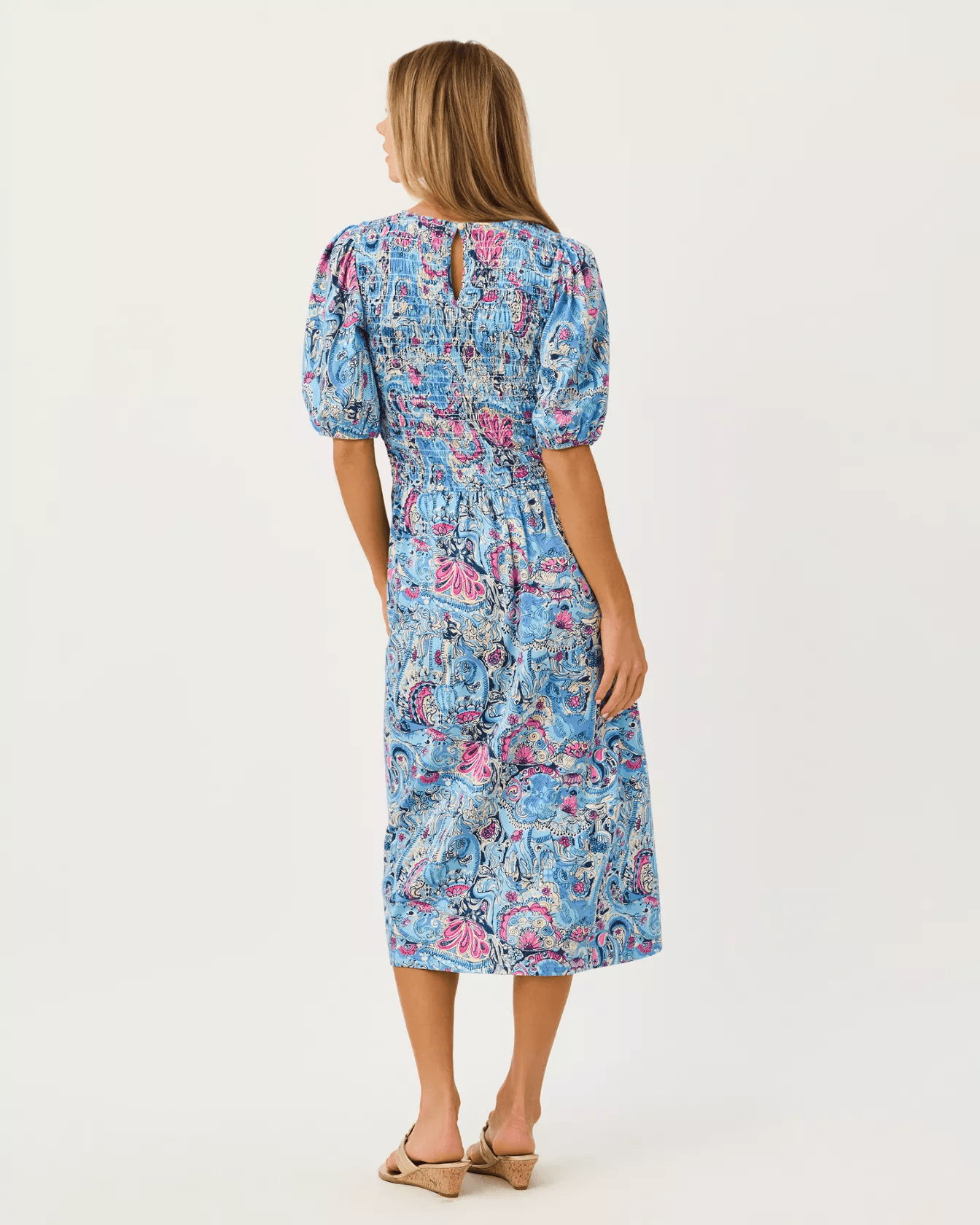 Lucila Midi DressWomen - Dresses - Fit & FlareLILLY PULITZERThe Printed Peach Savannah