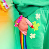 Lucky Clover Rainbow Stripe SweatpantsHeartland Retail ItemsBrianna CannonThe Printed Peach Savannah