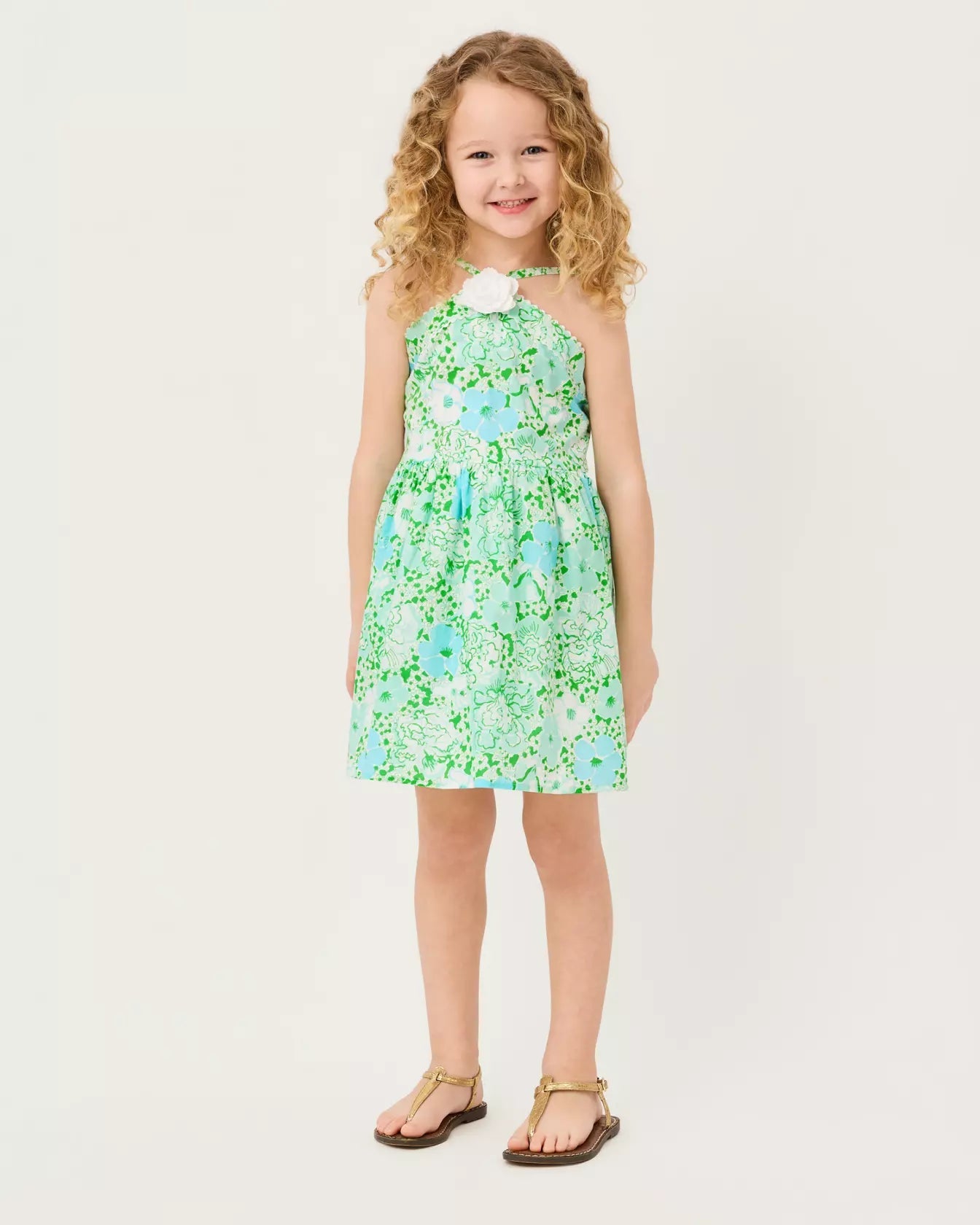 Madelin Flower DressGirls - Dresses & Rompers - DressesLILLY PULITZERThe Printed Peach Savannah