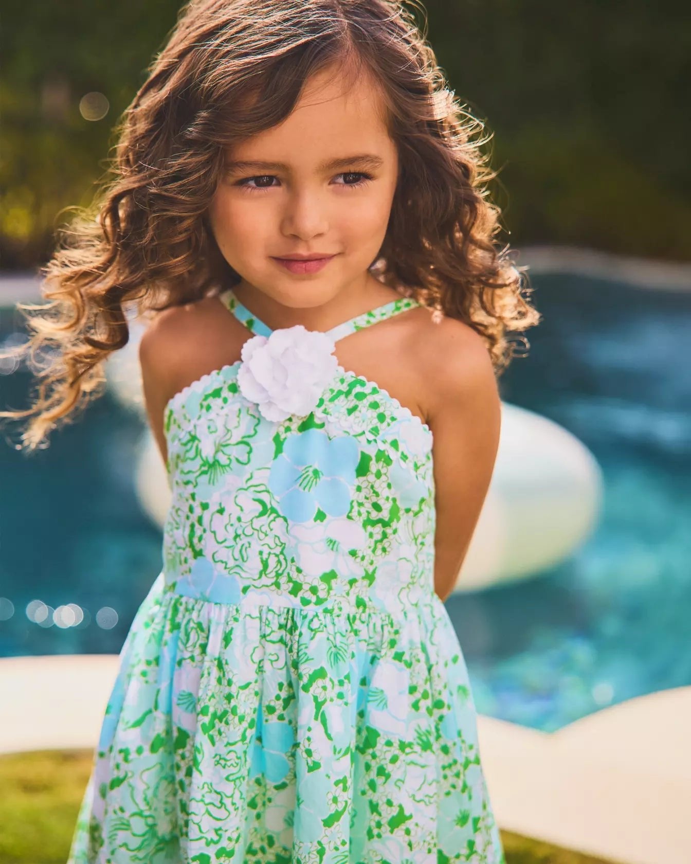 Madelin Flower DressGirls - Dresses & Rompers - DressesLILLY PULITZERThe Printed Peach Savannah