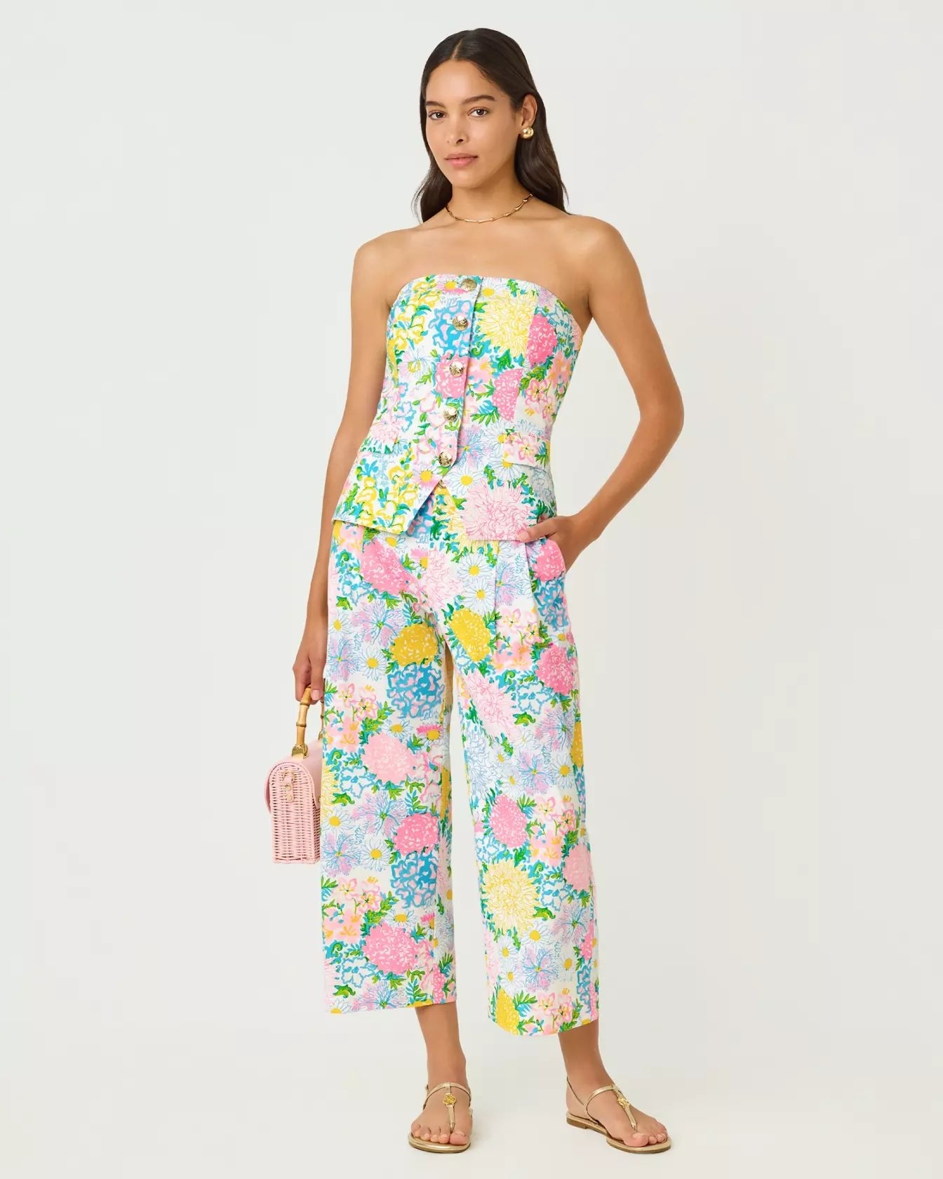 Mandalay Crop PantLILLY PULITZERThe Printed Peach Savannah