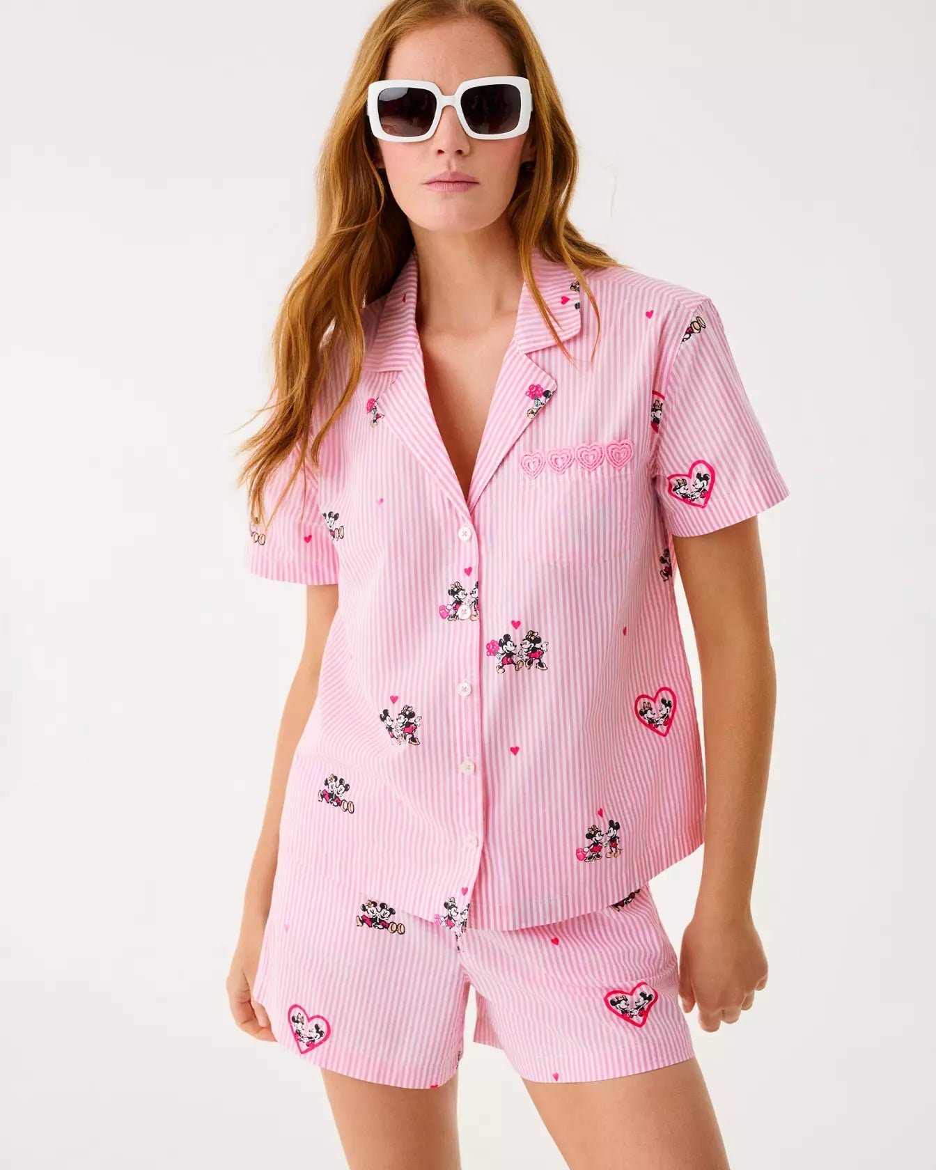 Mari Pajama Button - Up ShirtWomen - Pajama Party - TopsLILLY PULITZERThe Printed Peach Savannah