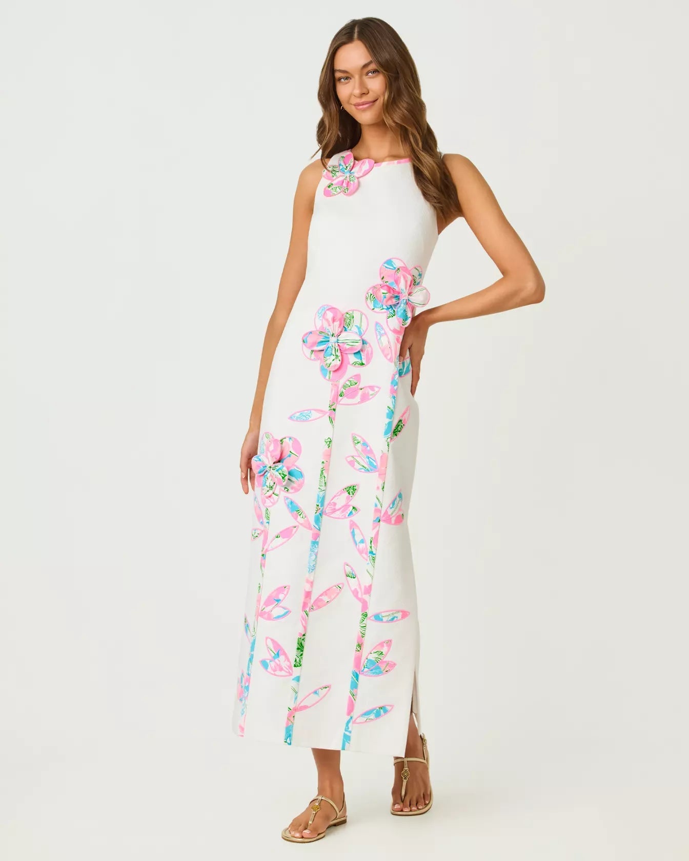 Marleigh Stretch Maxi Shift DressLILLY PULITZERThe Printed Peach Savannah