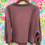 Maroon 'Tini Bit Stuffed' SweatshirtQueen of SparklesThe Printed Peach Savannah