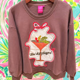 Maroon 'Tini Bit Stuffed' SweatshirtQueen of SparklesThe Printed Peach Savannah