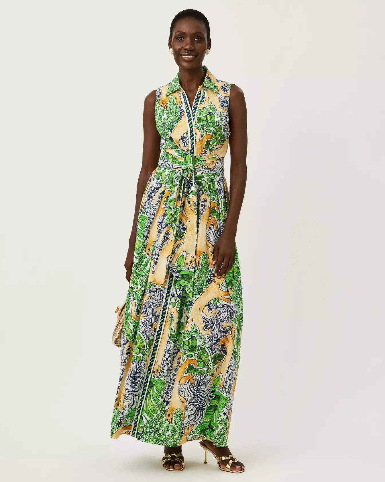 Marria Stretch Maxi DressDresses-Fit & Flare DressesLILLY PULITZERThe Printed Peach Savannah