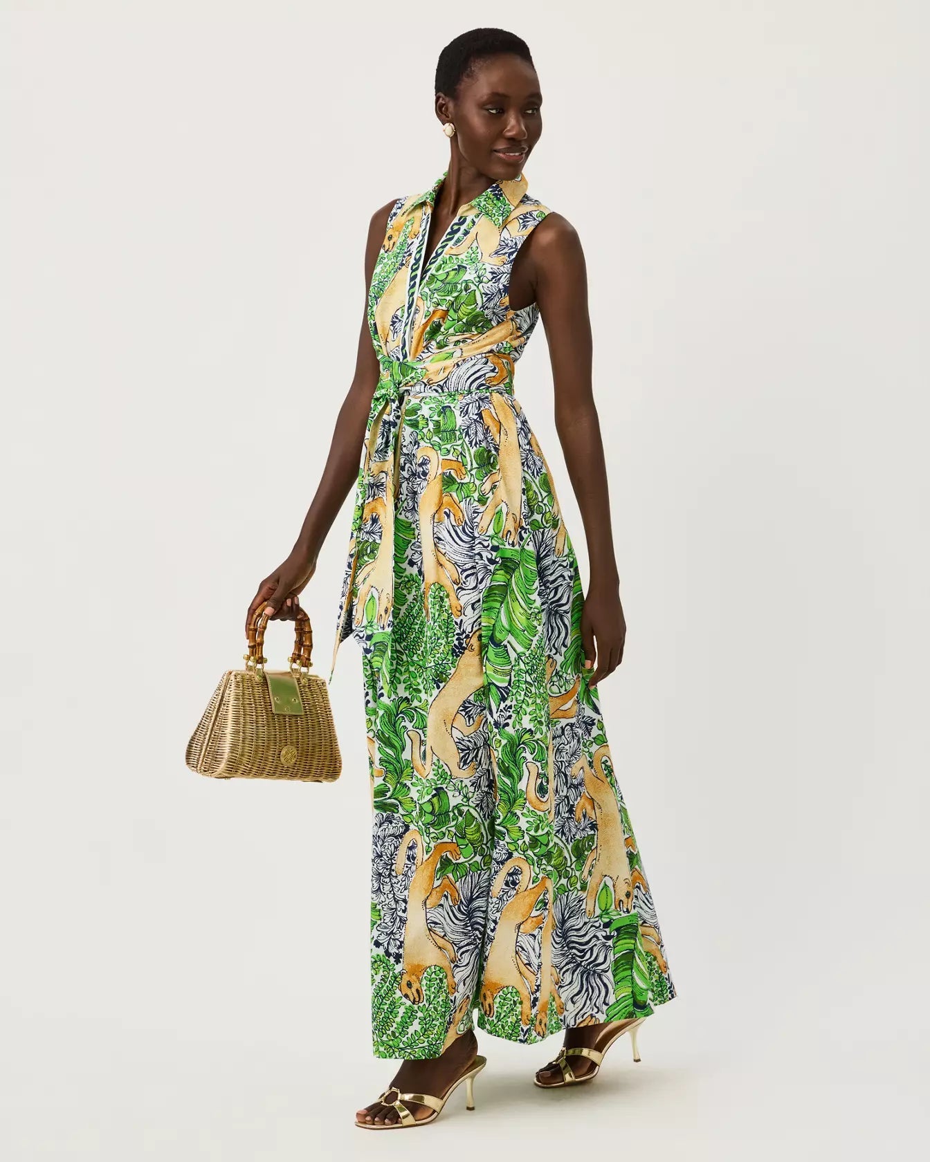 Marria Stretch Maxi DressDresses-Fit & Flare DressesLILLY PULITZERThe Printed Peach Savannah
