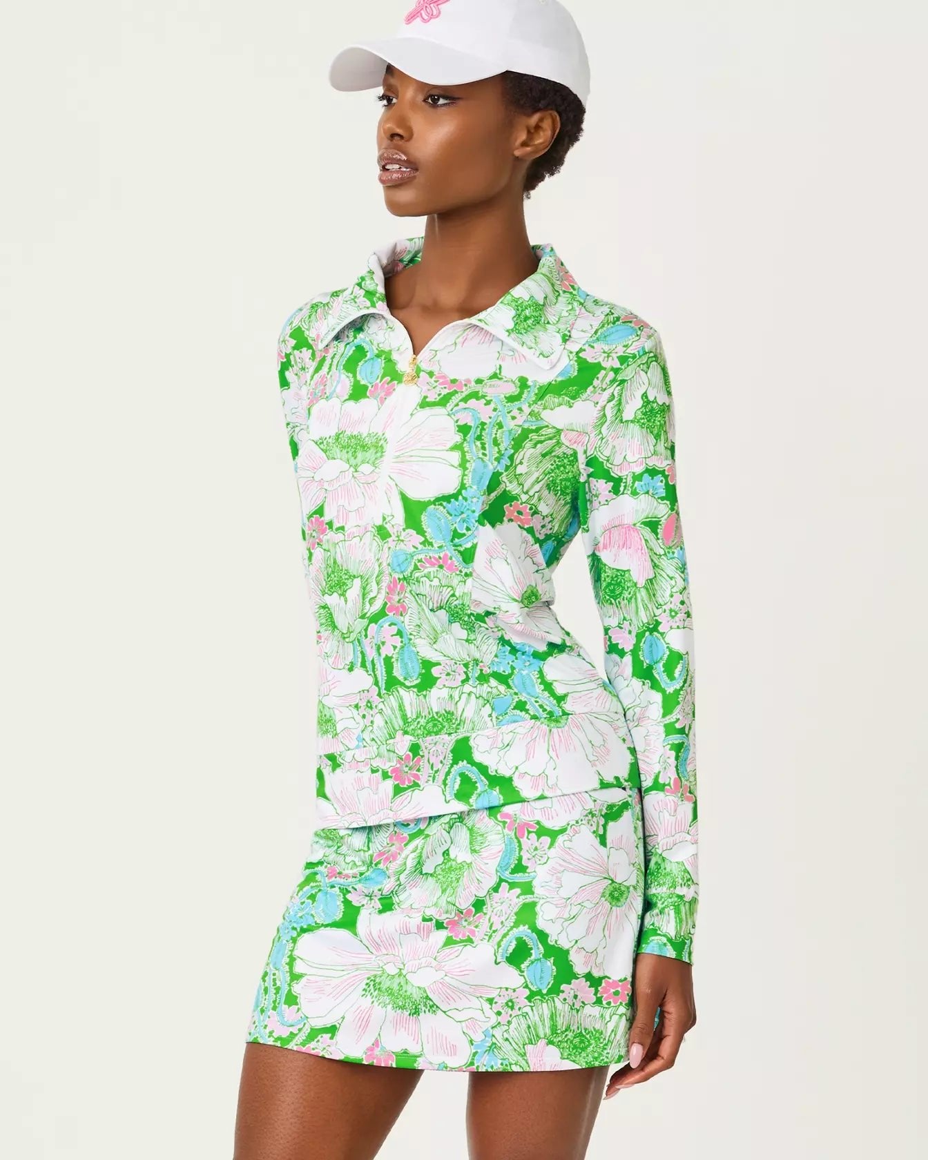 Maryana 15" Lounge Skort UPF 50+Women - Active - Active Bottoms - SkortsLILLY PULITZERThe Printed Peach Savannah