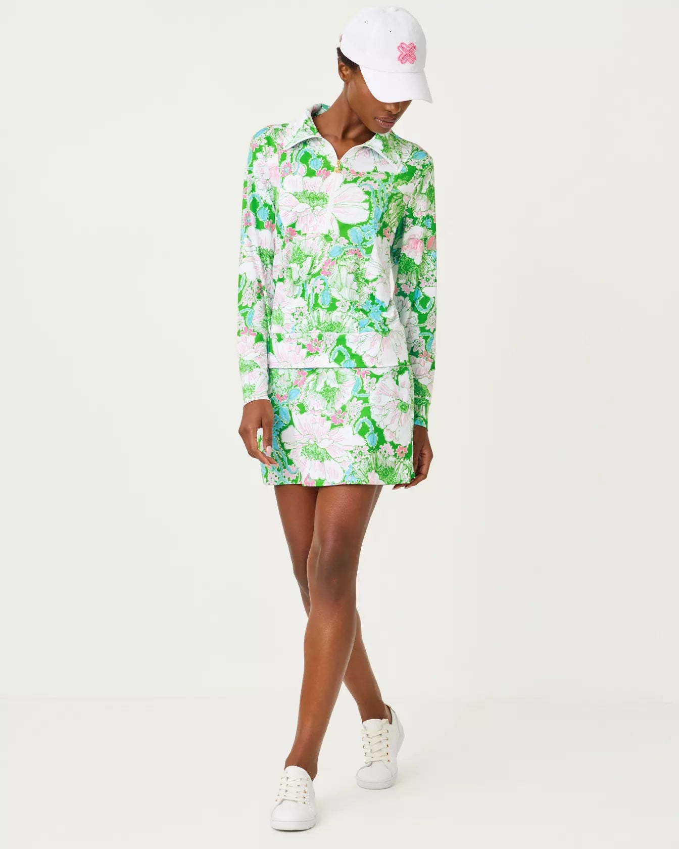 Maryana 15" Lounge Skort UPF 50+Women - Active - Active Bottoms - SkortsLILLY PULITZERThe Printed Peach Savannah