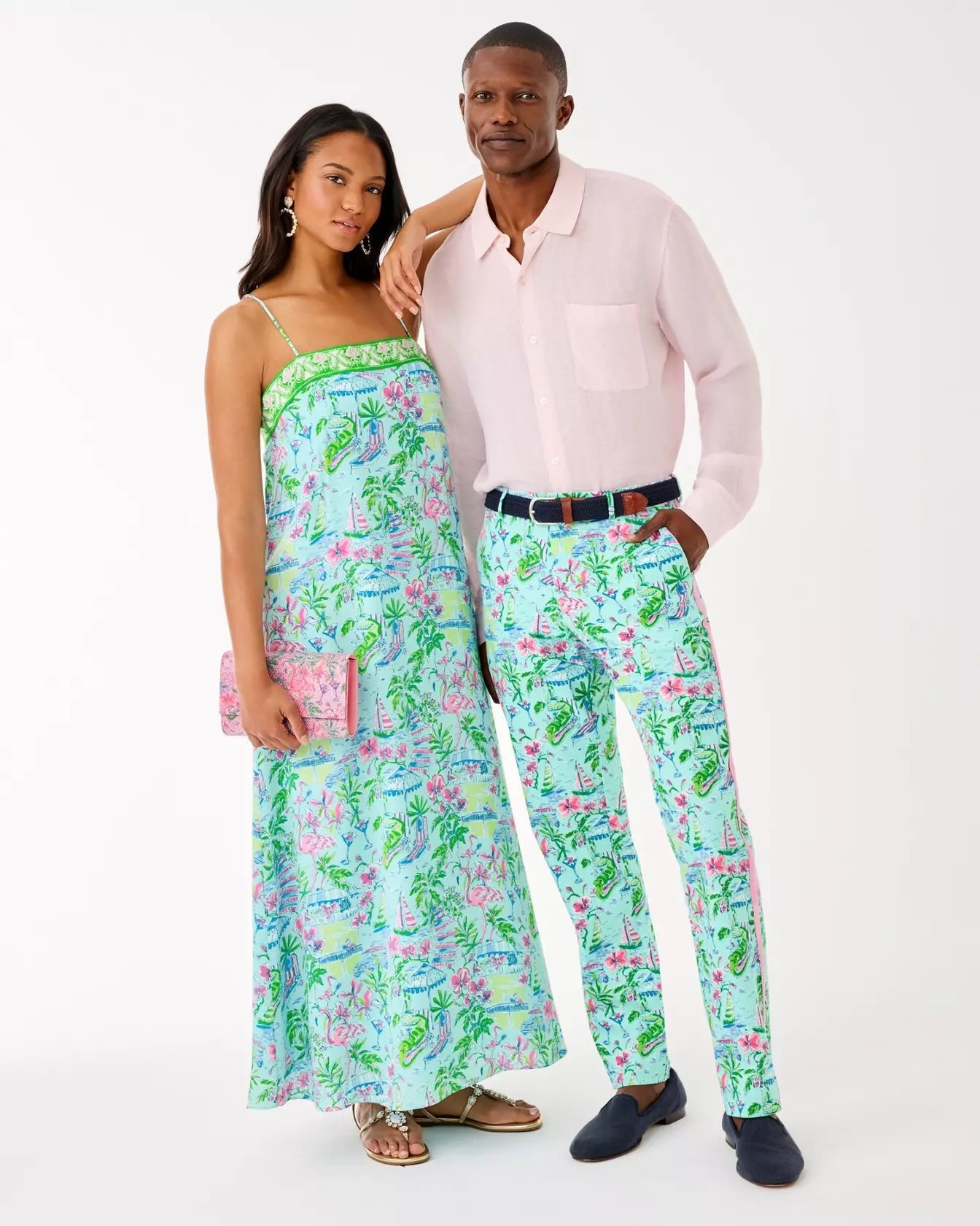 Men's Stuff 34" Mizner Stretch PantMen - BottomsLILLY PULITZERThe Printed Peach Savannah