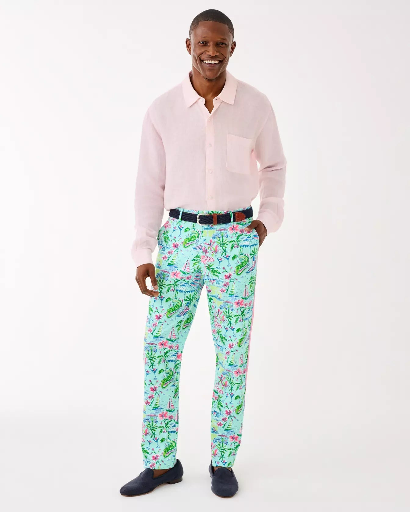 Men's Stuff 34" Mizner Stretch PantMen - BottomsLILLY PULITZERThe Printed Peach Savannah