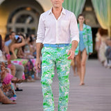 Men's Stuff 34" Mizner Stretch PantMen - Bottoms - PantsLILLY PULITZERThe Printed Peach Savannah