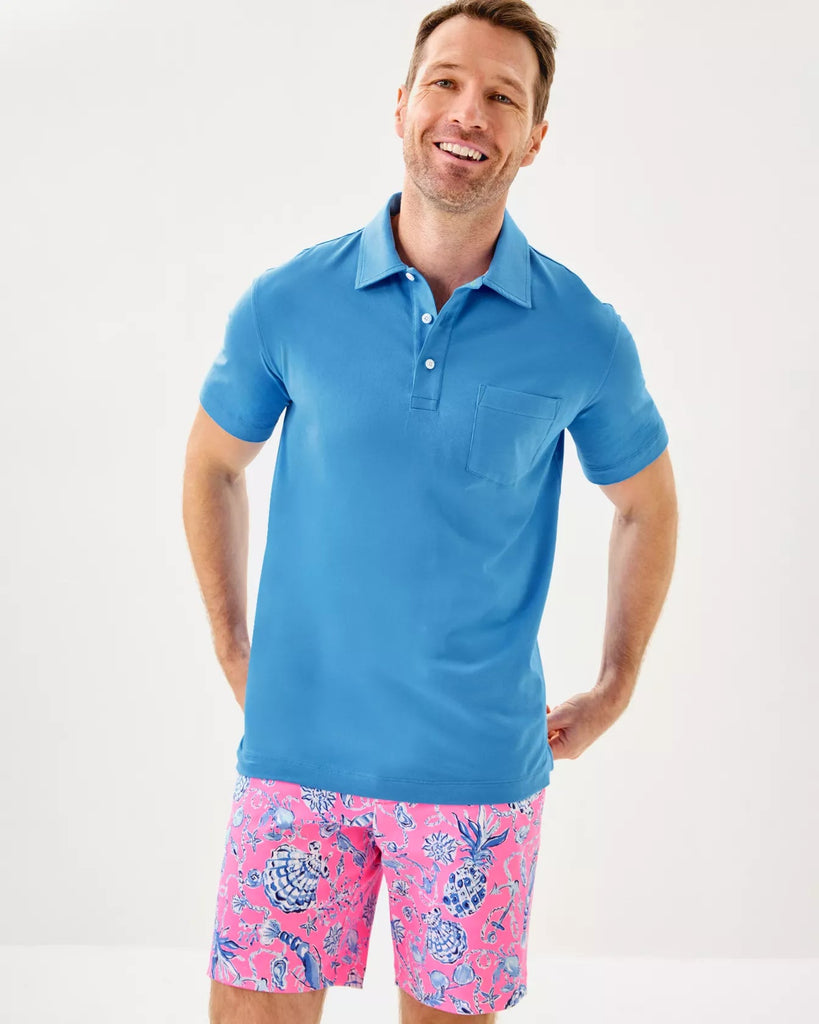 Men's Stuff Aarons PoloHeartland Retail ItemsLILLY PULITZERThe Printed Peach Savannah