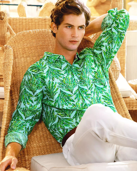 Men's Stuff Addison ShirtMens - Tops - Button upsLILLY PULITZERThe Printed Peach Savannah