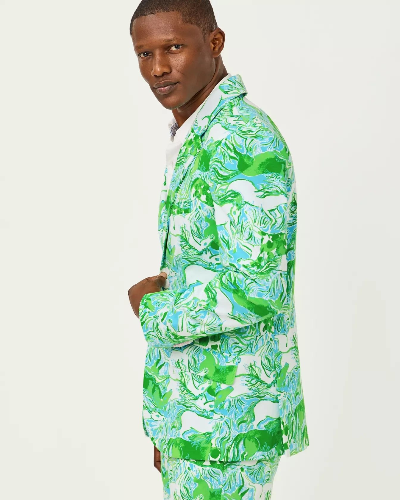 Mens Stuff Flagler BlazerMen - JacketsLILLY PULITZERThe Printed Peach Savannah