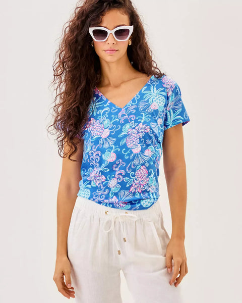 Meredith TeeWomens - Tops - TeesLILLY PULITZERThe Printed Peach Savannah