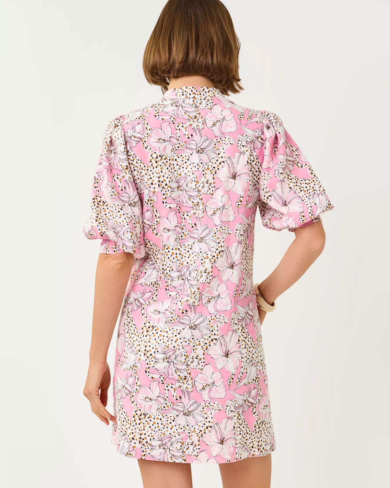 Mialeigh Elbow Sleeve Linen DressLILLY PULITZERThe Printed Peach Savannah
