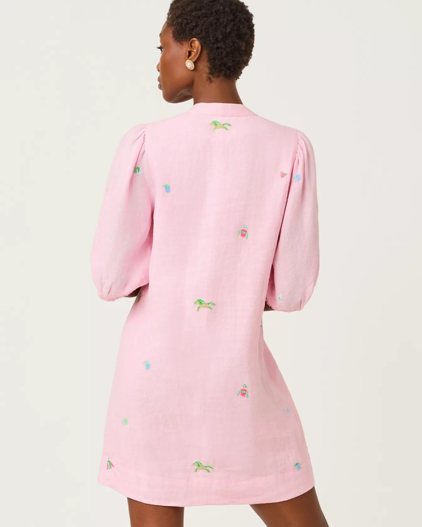Mialeigh Elbow Sleeve Linen DressLILLY PULITZERThe Printed Peach Savannah