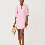Mialeigh Elbow Sleeve Linen DressLILLY PULITZERThe Printed Peach Savannah