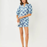 Mialeigh Elbow Sleeve TopWomen - TopsLILLY PULITZERThe Printed Peach Savannah