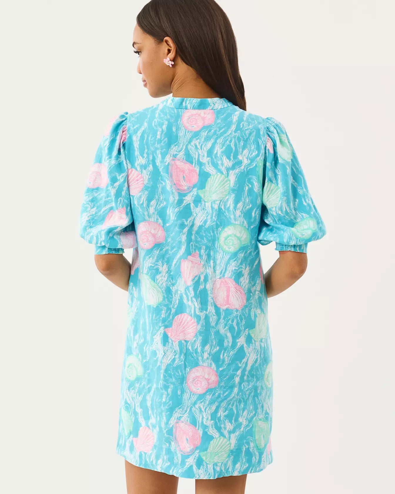 Mialeigh Linen DressWomen - Dresses - A-Line/Easy DressesLILLY PULITZERThe Printed Peach Savannah