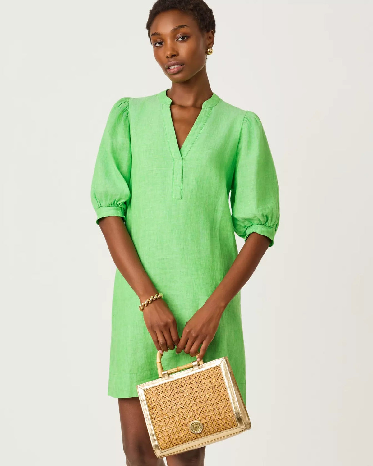 women linen dresses Mialeigh Dress – The Printed Peach Savannah knee length linen summer dresses Lauren Ralph Lauren Women's group_Bodrum Mini Dress Ciao bella Color:White w/ Black Dots