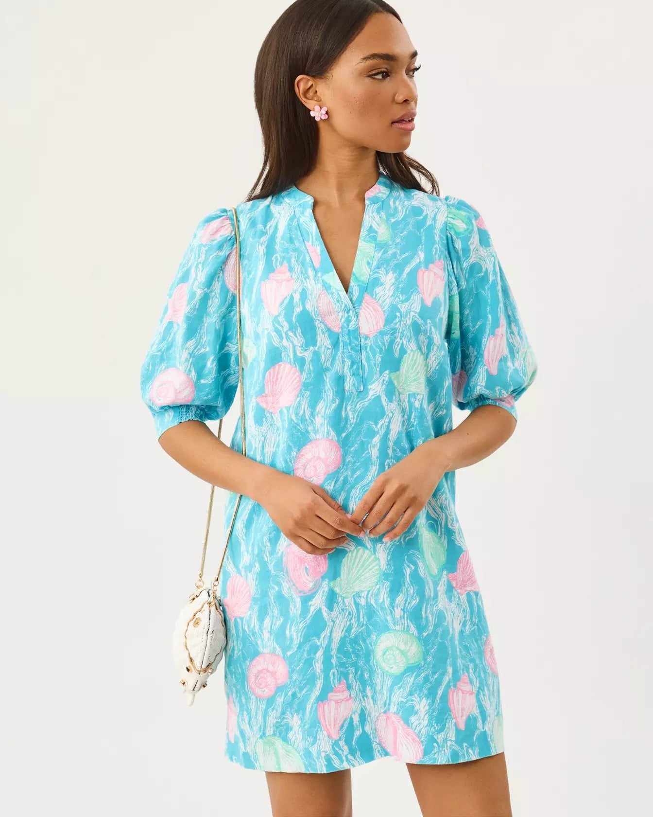 Mialeigh Linen DressWomen - Dresses - A-Line/Easy DressesLILLY PULITZERThe Printed Peach Savannah