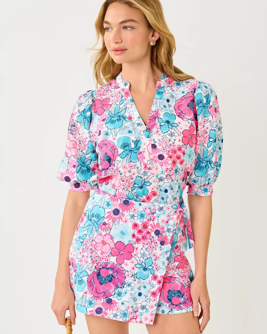 Mialeigh Linen TopWomen - Tops - BlousesLILLY PULITZERThe Printed Peach Savannah