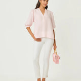 Mialeigh Linen TopWomen - TopsLILLY PULITZERThe Printed Peach Savannah