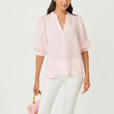 Mialeigh Linen TopWomen - TopsLILLY PULITZERThe Printed Peach Savannah