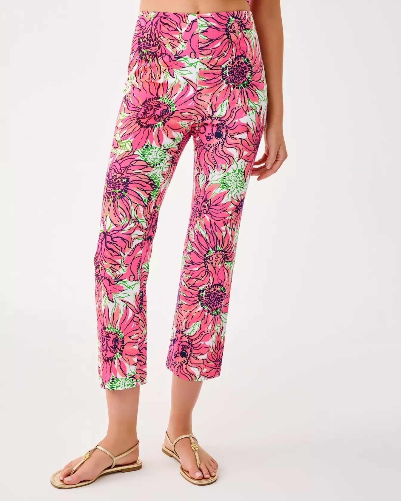 Michelle Crop PantWomen - Bottoms - PantsLILLY PULITZERThe Printed Peach Savannah
