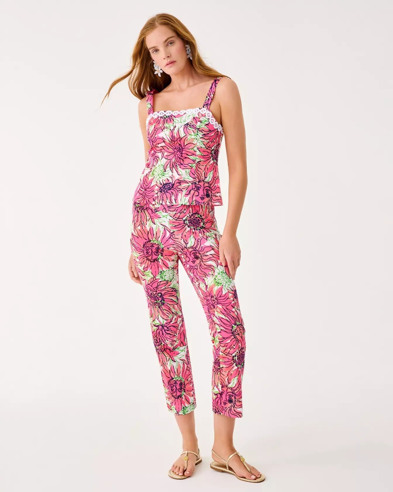 Michelle Crop PantWomen - Bottoms - PantsLILLY PULITZERThe Printed Peach Savannah