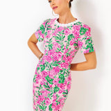 Mila Short Sleeve Shift DressWomen - Dresses - Straight DressesLILLY PULITZERThe Printed Peach Savannah