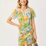 Minerva Short Sleeve Stretch ShiftWomen - Dresses - Fitted DressesLILLY PULITZERThe Printed Peach Savannah