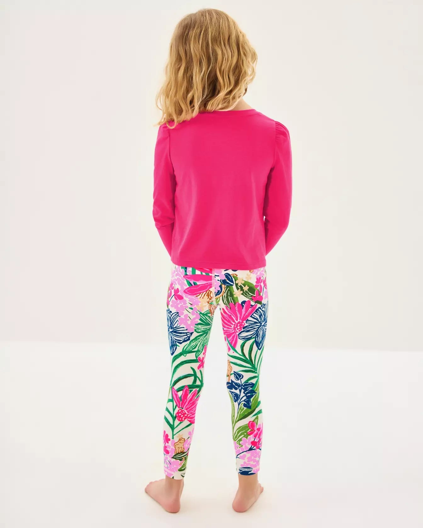 Mini Jansen Long Sleeved TopGirls - TopsLILLY PULITZERThe Printed Peach Savannah