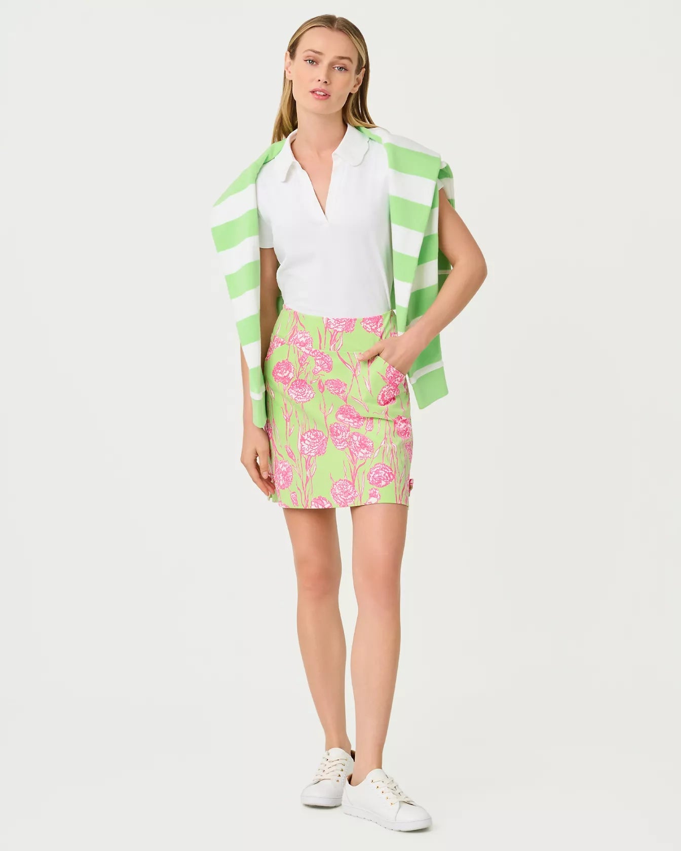 Monica Bow Skort UPF 50+WOMENS - SKORTSLILLY PULITZERThe Printed Peach Savannah