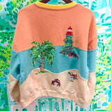 Multi Christmas Beach Scene SweatshirtQueen of SparklesThe Printed Peach Savannah